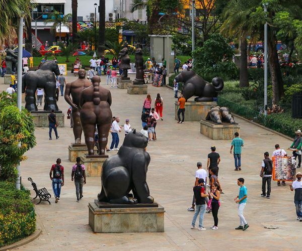 Medellín Luces y Navidad Plaza de Botero Medellín